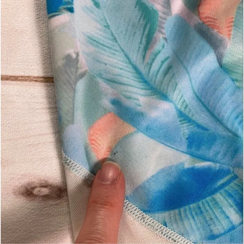 Zella Girls Print Crossover Crop Leggings Size 10/12